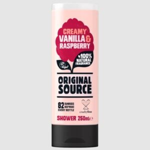 Original Source Shower Gel 250ml -Creamy Vanilla & Raspberry