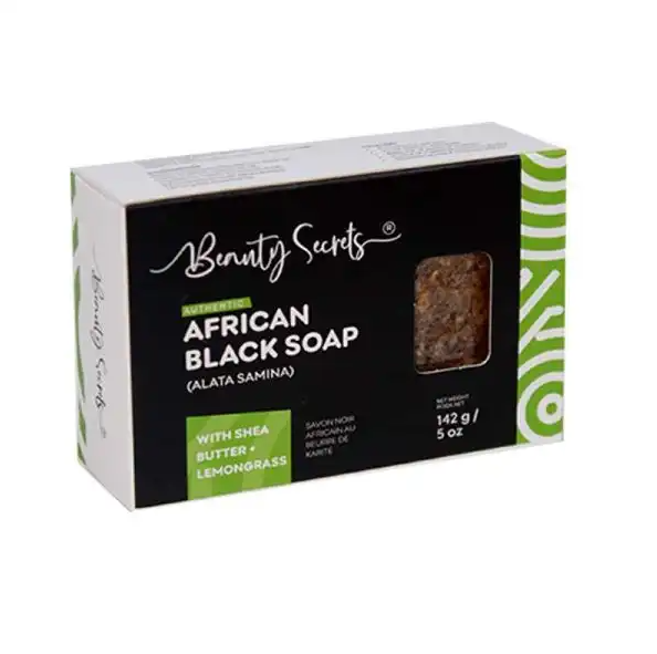 Beauty Secrets African Black Soap 142g with Lemongrass