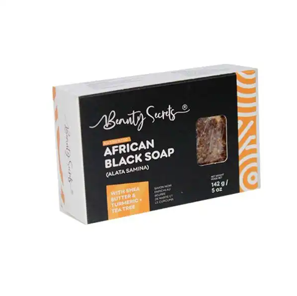 Beauty Secrets African Black Soap 142g with Turmeric