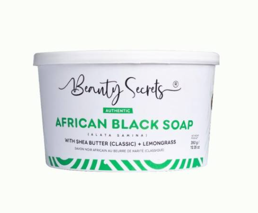 Beauty Secrets African Black Soap 350g Lemongrass